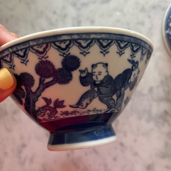 Set of 4 Japanese Rice Bowls - Picture 7 of 10